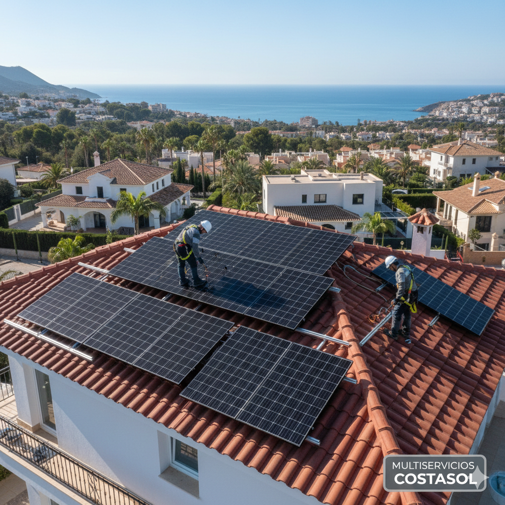 instalación de paneles solares